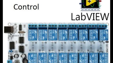 LabView. SainSmart Relay Module 16 channels. Control