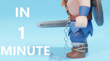 How to create a chain in Blender in 1 Minute Tutorial