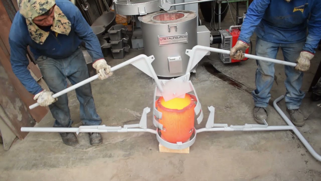 HORNO ESTACIONARIO A CRISOL MODELO MI50E (GAS) - YouTube