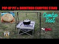 Dutch Oven Bread Using Bruntmor Campfire Stand & Pop-Up Fire Pit Combo