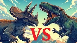 Batallas prehistoricas - Tiranosaurio Rex vs Triceratops