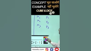 😉Concept भूल जाओगे || 🤷‍♂️Example नहीं भूलोगे || 🎲 Cube & Dice || || By Amit Sir || #viral #shorts