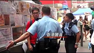 港府頑抗公投 美腿姊姊力挺佔中--蘋果日報 20141103
