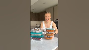 This is how to meal prep you’re entire week in 1 hour 🤝🏻