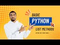 Python List Methods Explained #19 | Append, Sort, Count, Index (Beginner Tutorial)