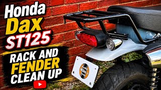 Dax ST125 - rear rack and license plate mount