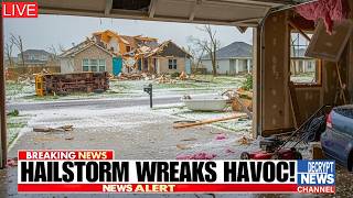 Extreme Chaos in Illinois & Missouri !⛈️ Baseball Sized Hailstorm Wreaks Havoc Destroys Cars &