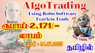 Algo Trading with RoBo Software | RoBo Software in India Without Fearless Trade | Profit 2171