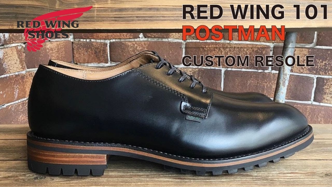 RED WING 101 POSTMAN SHOES CUSTOM REPAIRレッドウィング・ポストマンのオールソール・ソールカスタム　 愛知県豊橋市の靴修理・靴磨きRADIAN