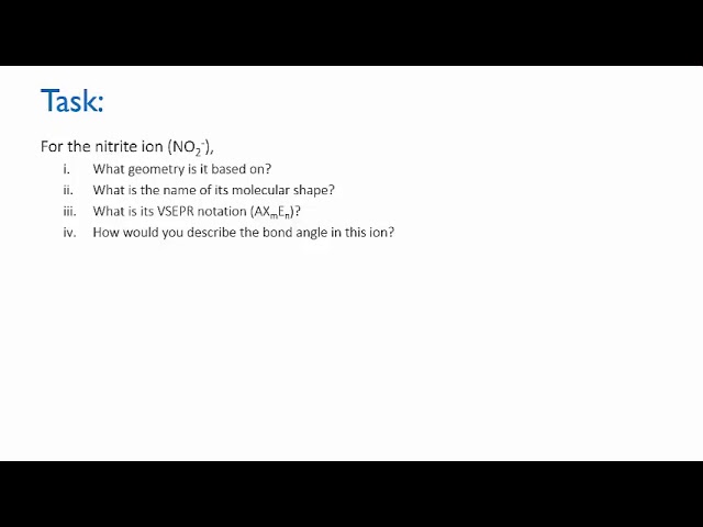 ⁣Questions: molecular shapes with lone pairs | Intermolecular forces | meriSTEM