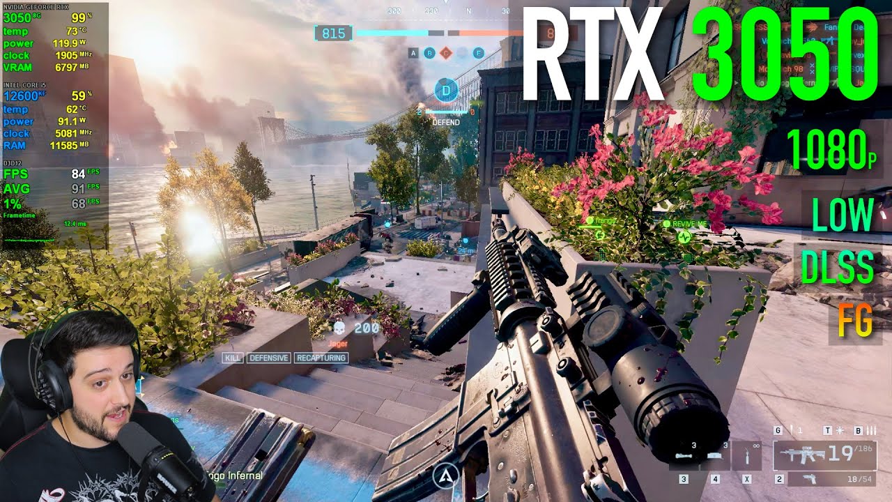 RTX 3050 — Battlefield 6 — игра 2025 года. Хорошо работает на этом?! Наконец-то!