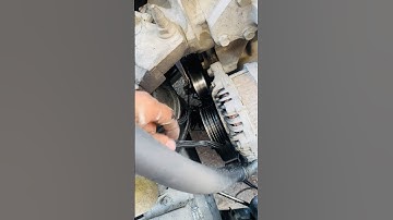 Truck Mechanic Skills/car engine belt damage#mechanic #shorts