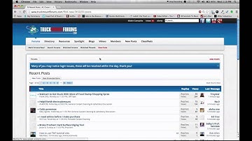 How navigate a forum (TMF)