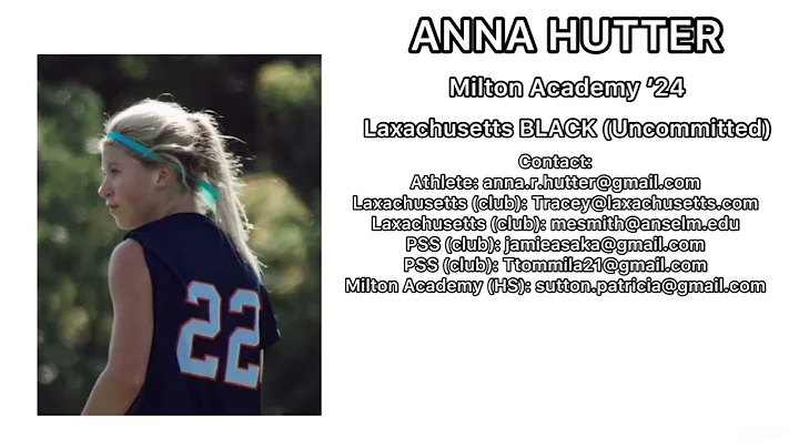 ANNA HUTTER 2022 Presidents Cup (One Minute) Highl...