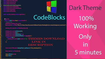 How to Install Codeblocks Multiple Themes at once | Enable Dark Theme|