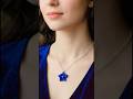 ​Most Beautiful Blue Flower Pendant! 💙 #shorts #jewelry