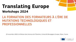 TEW FR 2 - La formation des formateurs à l’ère de mutations technologiques et professionnelles