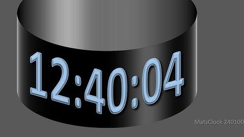MatsClock 240100 - Free PowerPoint Digital Clock PPT Timer