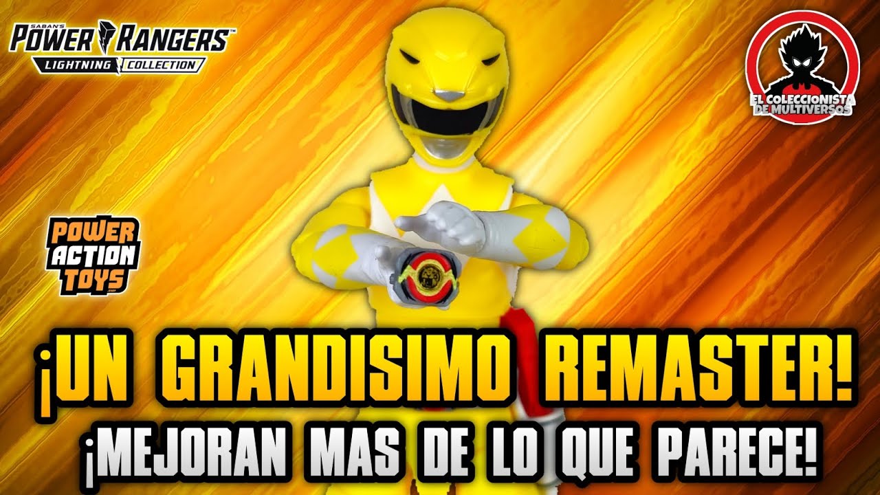 🟡 YELLOW RANGER🐯 lightning collection REMASTER 30 ANIVERSARIO review en ...