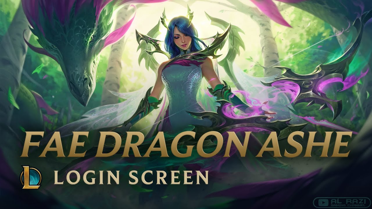 Fae Dragon Ashe | Dragonmancer Theme | Login Screen | Animated 4K 60fps - League of Legends