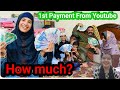 My first payment from youtube  happy punjabi family vlogs  huria shah uae