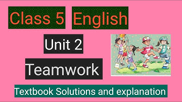 #studytime Class 5|Unit 2/English/Teamwork /Textbook solutions in English