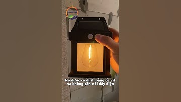 Đèn năng lượng mặt trời treo tường, cảm biến người đi qua #dennangluong #quanganhsolar