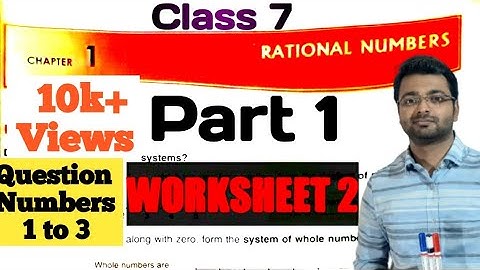 D.A.V. Math | Class VII | Rational No | Equivalent | WS 2 | Part 1 | In Hindi |  Art Of Mathematica
