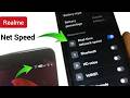 How to show network speed in realme c73 5g
