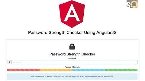 Password Strength Checker Using AngularJS