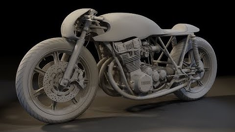 MotorBike Type 11 Prototype 3 | Modeling - Blender 2.92 Timelapse