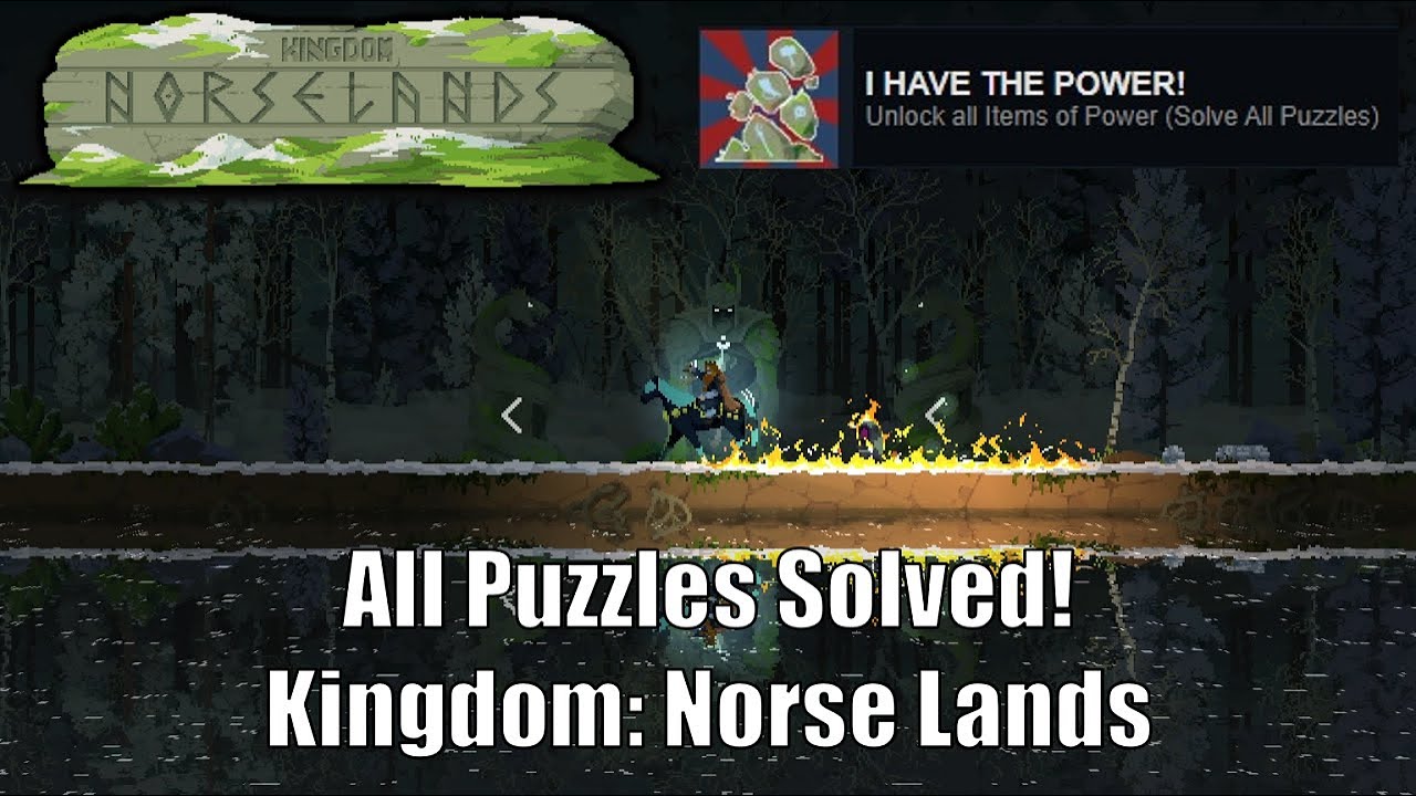 Kingdom Norse Lands DLC: All Puzzles Solved! (I have the Power achievement)