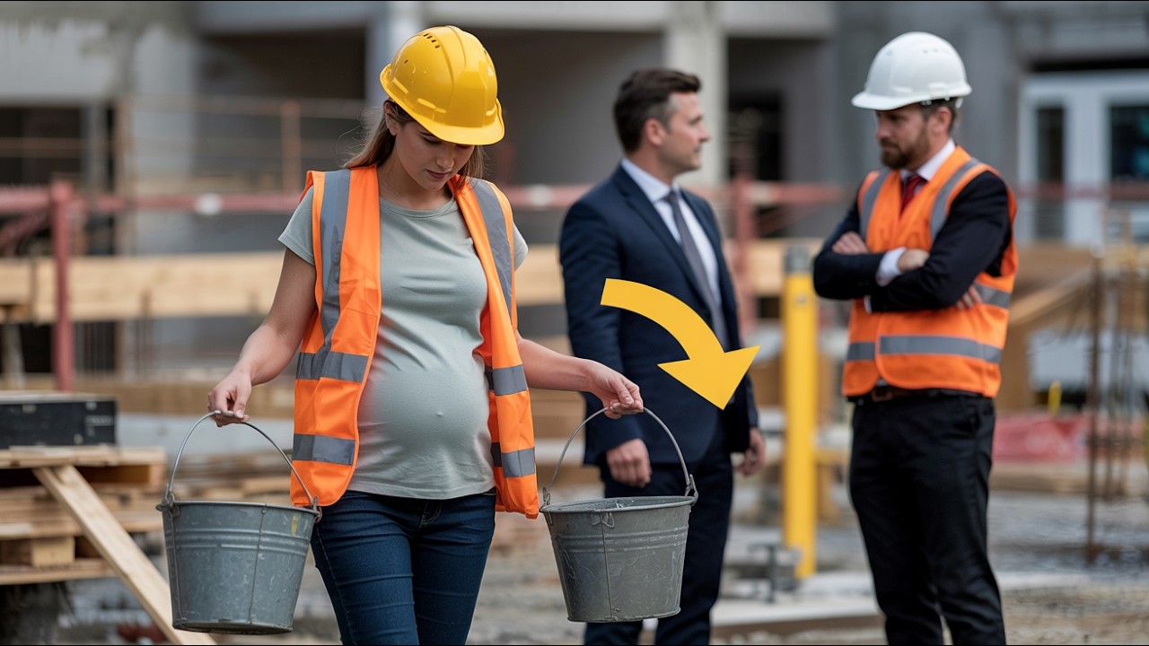 ENTREPRENEUR RENTRE DE VOYAGE… ET RESTE FIGÉ EN VOYANT SA FEMME ENCEINTE SUR LE CHANTIER