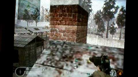 COD4 WII OVERGROWN SNIPING SPOTS/ON ROOF