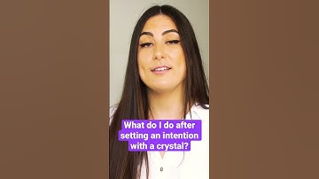 Setting intentions with crystals #shorts