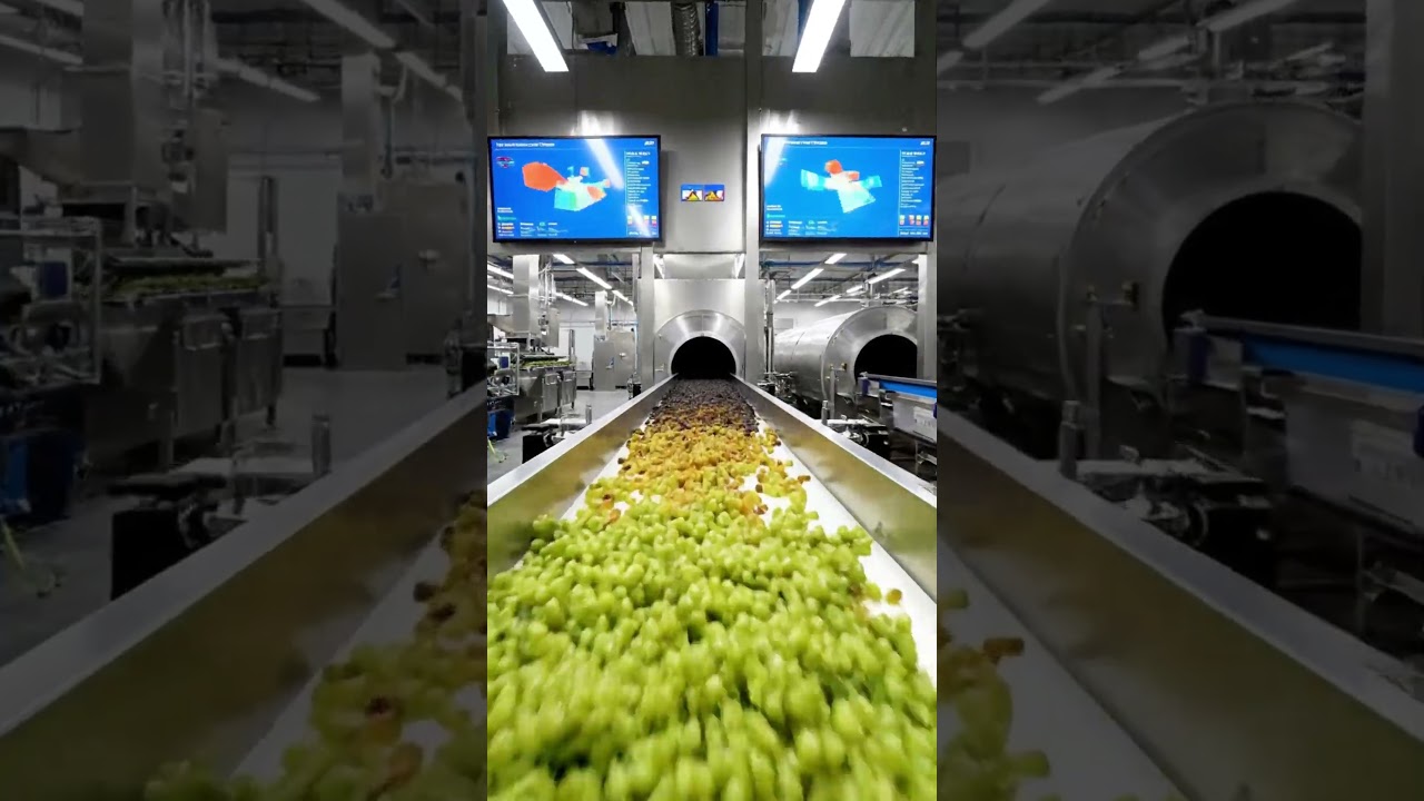 Grapes Turned Into Raisins Inside Mega Factories