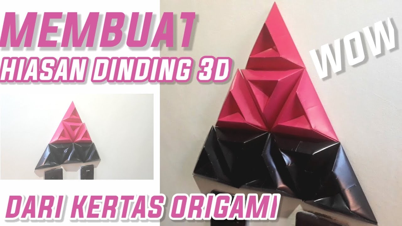  DIY PART 6 3DWALL CARA MEMBUAT HIASAN DINDING 3D  DARI 