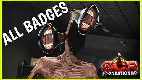 How to get ALL BADGES in SCP FOUNDATION ROLEPLAY RP Roblox