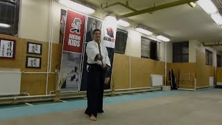 hidari nagare kaeshi uchi -jo [TUTORIAL] basic Aikido weapon technique /men no bu