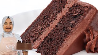 Super rich & fudgy CHOCOLATE CAKE recipe, and it's EGGLESS!