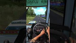 Police car Overtake  wrong Eurotruck simulator 2 bus game #bussimulator #shorts #busdriving