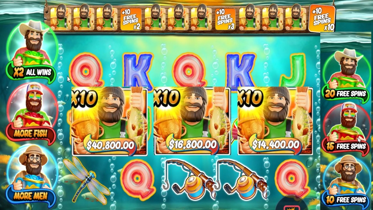 BIG BASS TROPHY CATCH EPIC GAMEPLAY NON STOP BONUS BUY ONLINE CASINO SLOT  10x