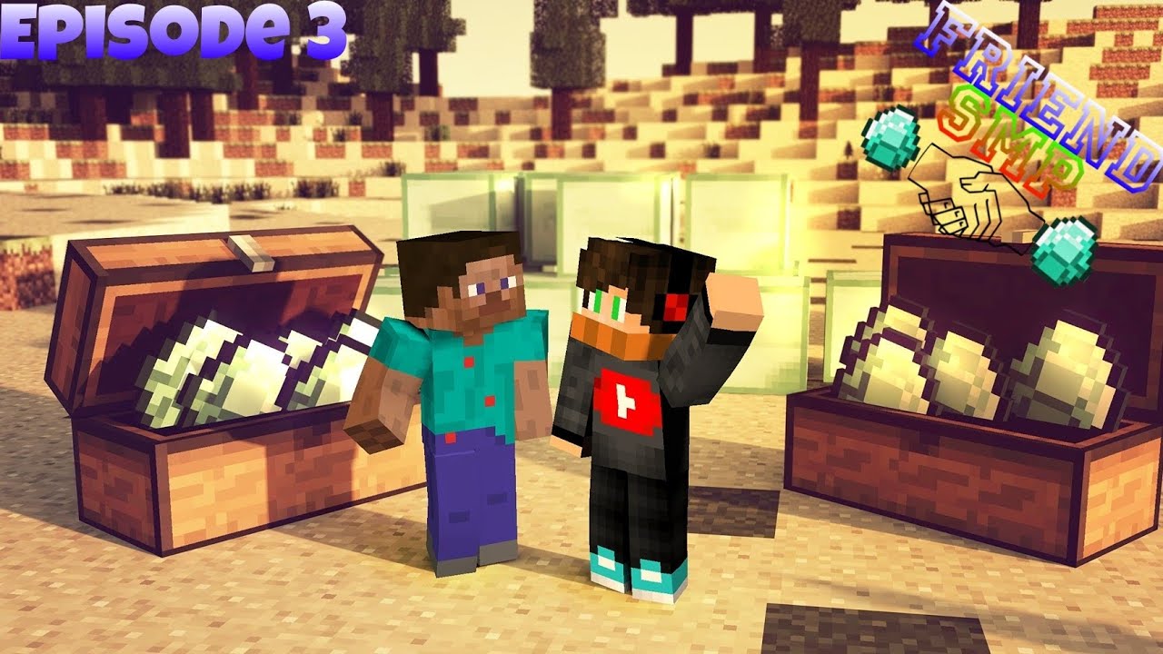 Friend SMP Episode3😨|     |diamond mining per Gaye🤯