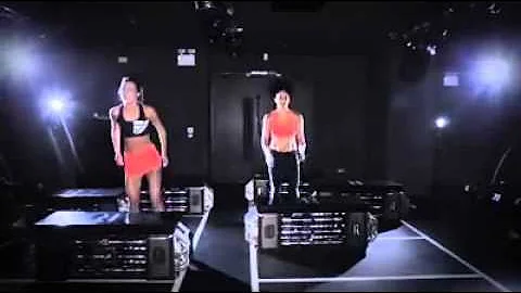Anna Clough box steps for Adidas - fitness model w...