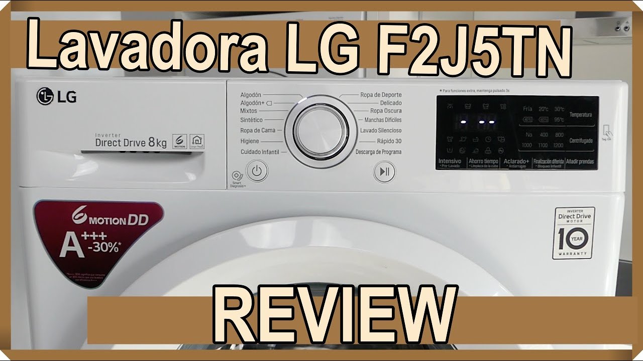 Lavadora LG series F2 y F4 conocela. F2 and F4 series washing machine meet her. - YouTube