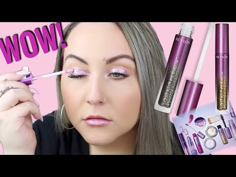 *NEW* REVLON CRYSTAL AURA LIQUID ALLOY EYESHADOW REVIEW!!