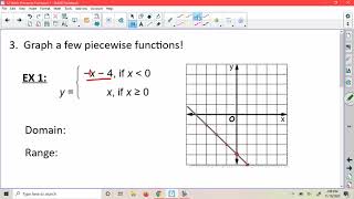 Section 1.2 Notes: Piecewise Functions (Part 1)