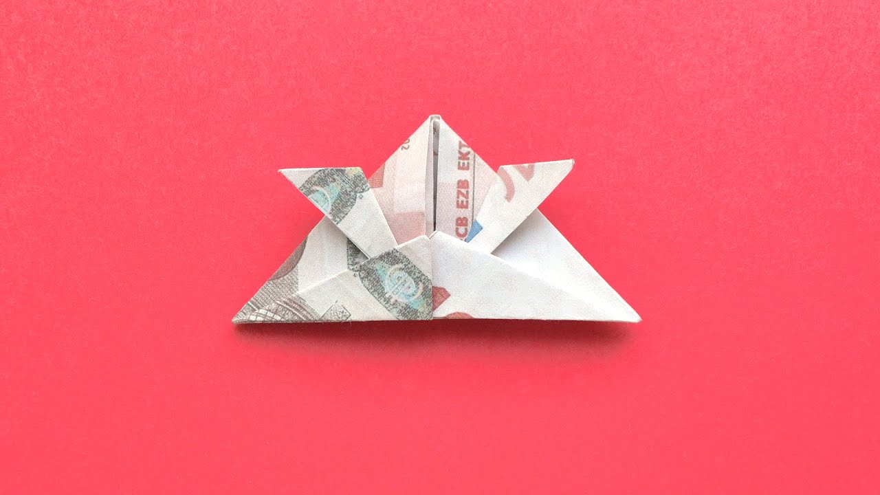 Origami SAMURAI HELM Geldgeschenk GELD FALTEN | Money SAMURAI HELMET | Tutorial by Euro Origami