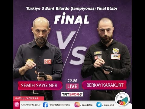 Türkiye 3 Cushion Billiard Championship 2022 | Final Stage Final | Semih Saygıner - Berkay Karakurt