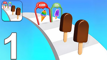 Ice Cream Stack Runner - Gameplay Walkthrough Part 1 (Android, iOS)